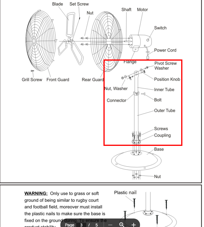 Parts of HIFAN30HVF1P