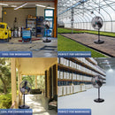 Tornado 20 Inch High Velocity Metal Oscillating Pedestal Fan Water-Resistant