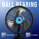 Tornado 20" Pro Series Metal Oscillating Wall Fan - 5250 CFM - UL