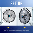 Tornado 18" 3 Speed High Velocity Industrial Wall Fan