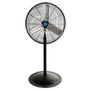 Tornado 24" High Velocity Metal Stationary Non-Oscillating Pedestal Fan - 7600 CFM - UL