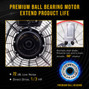 Tornado 24" High Velocity Metal Portable Tilt Blower Drum Fan - Red Wide Version - 8800 CFM - UL