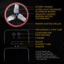 Tornado 24" High Velocity Metal Portable Tilt Blower Drum Fan - Red Wide Version - 8800 CFM - UL