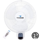 Tornado 16" Digital Remote Oscillating Wall Fan