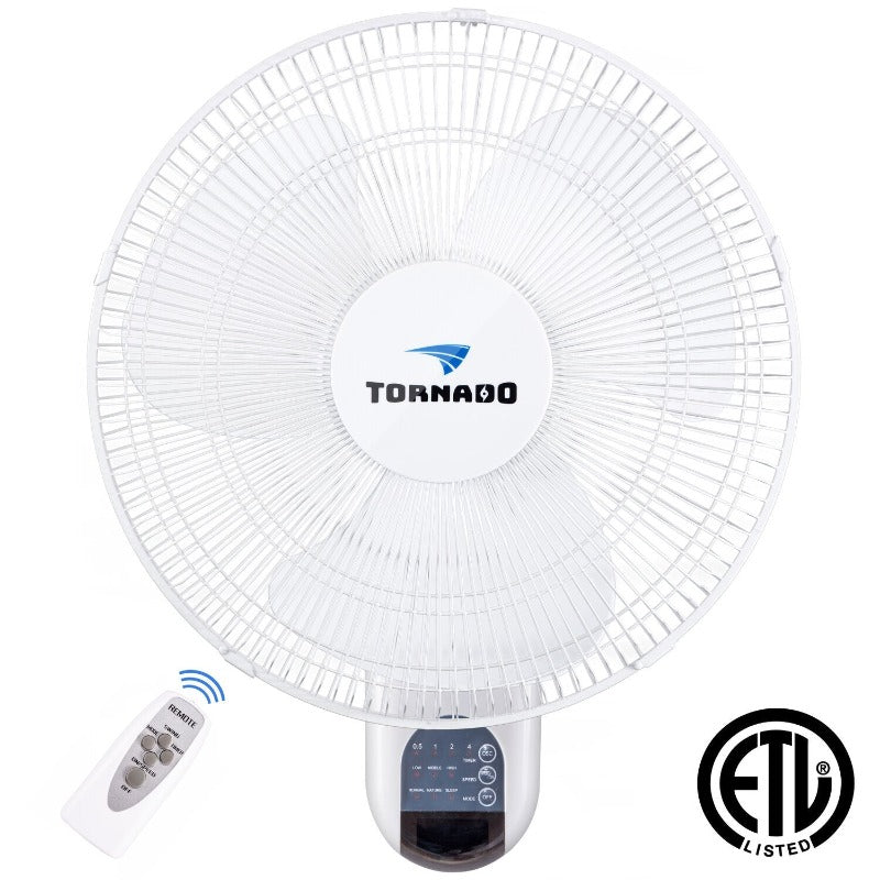 Tornado 16" Digital Remote Oscillating Wall Fan