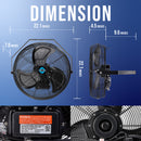 Tornado 18" Outdoor Rated IPX4 Water Resistant High Velocity Metal Wall Fan - 4150 CFM - UL