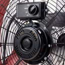 Tornado 24" High Velocity Metal Portable Tilt Blower Drum Fan - Red Wide Version - 8800 CFM - UL