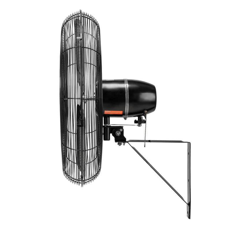 Tornado 24" Outdoor Rated IPX4 Water Resistant High Velocity Metal Oscillating Wall Fan - 7600 CFM - UL