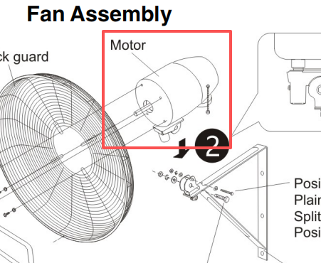 Motor of HI-FAN-30MOWF-A-1P