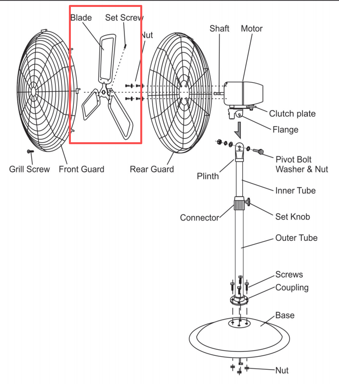 Blade of HI-FAN-30POF-WR-1P