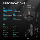 Tornado 30 Inch High Velocity Outdoor Oscillating Wall Mount Fan with Pre-Installed Misting Kit