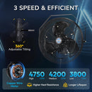 Tornado 20 Inch Outdoor Wall Mount Fan High Velocity Metal Misting Fan For Commercial