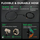 Tornado 16 Inch Outdoor Wall Mount Fan with Pre-Installed Misting Kit for Patio Barn Greenhouse