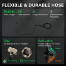 Tornado 30 Inch High Velocity Outdoor Oscillating Wall Mount Fan with Pre-Installed Misting Kit