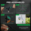 Tornado 24 Inch High Velocity Oscillating Wall Mount Fan with Pre-Installed Misting Kit