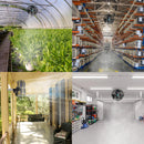 Tornado 24 Inch Outdoor Misting Wall Fan High Velocity Metal Industrial Workstation Wall Mount Fan