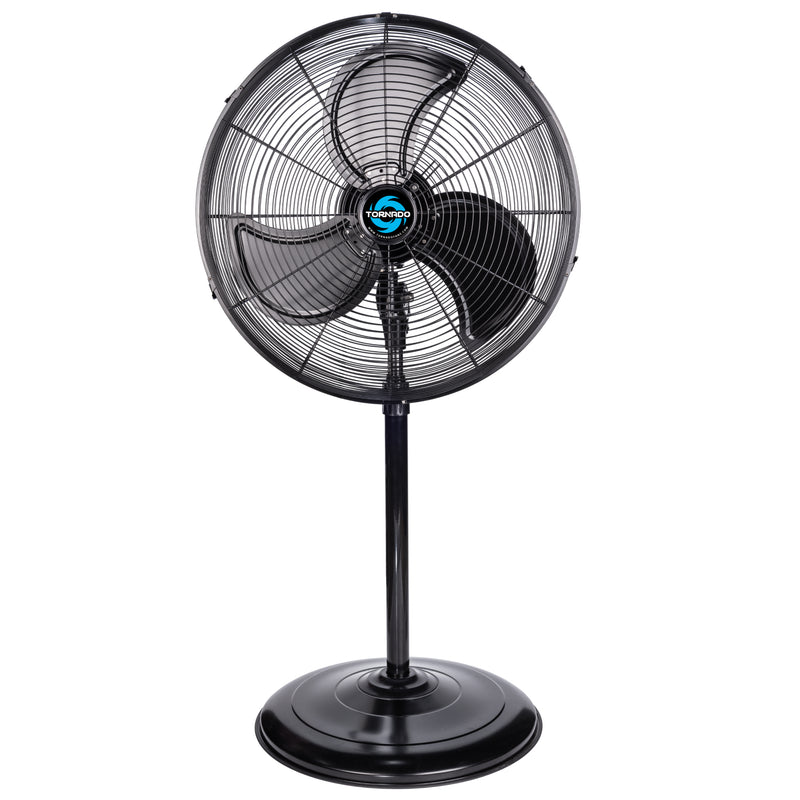 Tornado 20 Inch High Velocity Metal Oscillating Pedestal Fan Water-Resistant