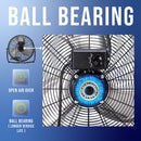 Tornado 18'' High Velocity Metal Floor Fan, 120°Tilt, 6.0 FT Cord - 4150 CFM - UL