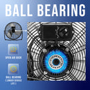 Tornado 20'' High Velocity Metal Floor Fan, 120°Tilt, 6.0 FT Cord, 3-Speed - 4750 CFM - UL