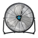 Tornado 20'' High Velocity Metal Floor Fan, 120°Tilt, 6.0 FT Cord, 3-Speed - 4750 CFM - UL