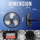 Tornado 20" High Velocity Metal Wall Fan - 4750 CFM - UL