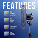 Tornado 20" High Velocity Metal Oscillating Pedestal Fan - 5000 CFM - UL