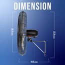 Tornado 30 Inch Pro Series High Velocity Oscillating Wall Mount Fan For Commercial, Industrial Use 3 Speed 8850 CFM 6.6 FT Cord UL Safety Listed