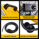 Tornado 24" High Velocity Metal Portable Tilt Blower Drum Fan - Yellow - 8540 CFM - UL
