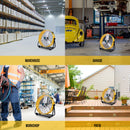 Tornado 24" High Velocity Metal Portable Tilt Blower Drum Fan - Yellow - 8540 CFM - UL