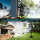 Tornado 20 Inch Outdoor Misting Pedestal Fan, 5250 CFM Oscillating Water-Resistant Fan with 7-Nozzle Misting Kit, 19.69 FT Hose & Brass Adapter for Patio, Garden, Backyard Cooling