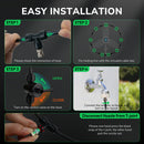 Tornado 8850 CFM 30 Inch Misting Pedestal Fan Oscillating,Water-Resistant Outdoor Pedestal Fan with Fan Misting Kit,19.69 FT Hose + 10 Brass Nozzles + Brass Adapter(3/4") for Patio,Garden