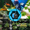 Hexago 400 GPH Submersible Pump – Ultra-Quiet Water Fountain Pump with 8FT High Lift, 6FT Power Cord, 3 Nozzles, Durable Water Pump for Aquarium, Statuary, Hydroponics, Fish Tank and Pond Fountains