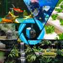Hexago 800GPH Submersible Pump, Ultra Quiet Water Fountain Pumps with 10FT High Lift, 6FT Power Cord, 3 Nozzles, Durable Water Pump for Fish Tank, Pond Fountains, Aquarium, Statuary, Hydroponics