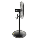 Tornado 24" High Velocity Metal Stationary Non-Oscillating Pedestal Fan - 7600 CFM - UL