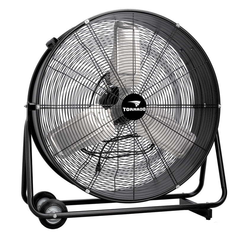 Tornado 30" High Velocity Metal Portable Tilt Blower Drum Fan - 9100 CFM - UL