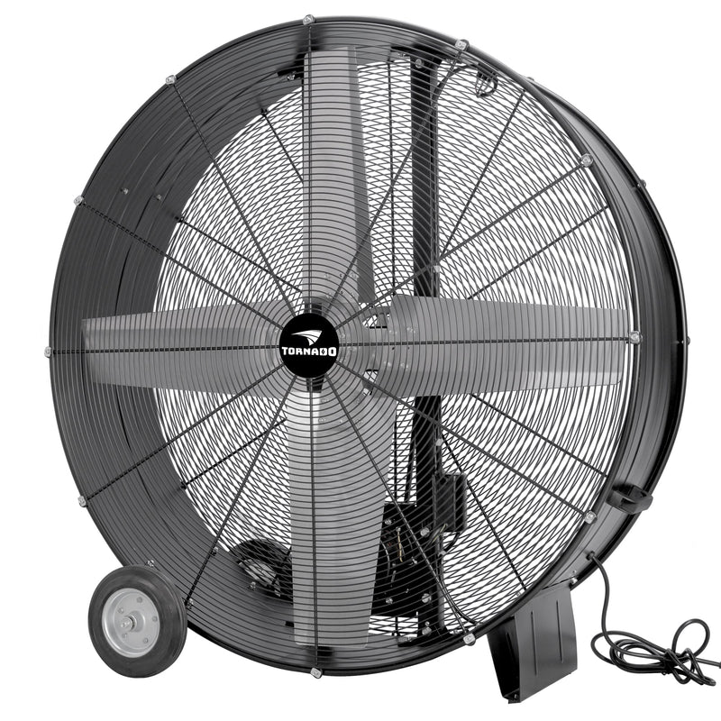 Tornado 48" High Velocity Metal Blower Drum Fan - Belt Drive - 19500 CFM - ETL