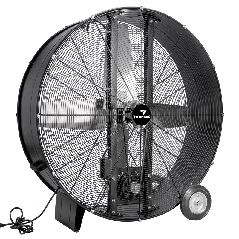 Tornado 48" High Velocity Metal Blower Drum Fan - Belt Drive - 19500 CFM - ETL