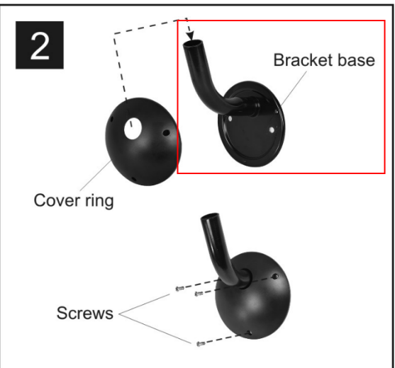 Bracket Base of 16" Pro Series Metal Oscillating Wall Fan