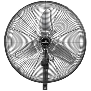 Tornado 24 Inch Pro Series High Velocity Oscillating Wall Mount Fan For Commercial, Industrial Use 3 Speed 7600 CFM 6.6 FT Cord UL Safety Listed