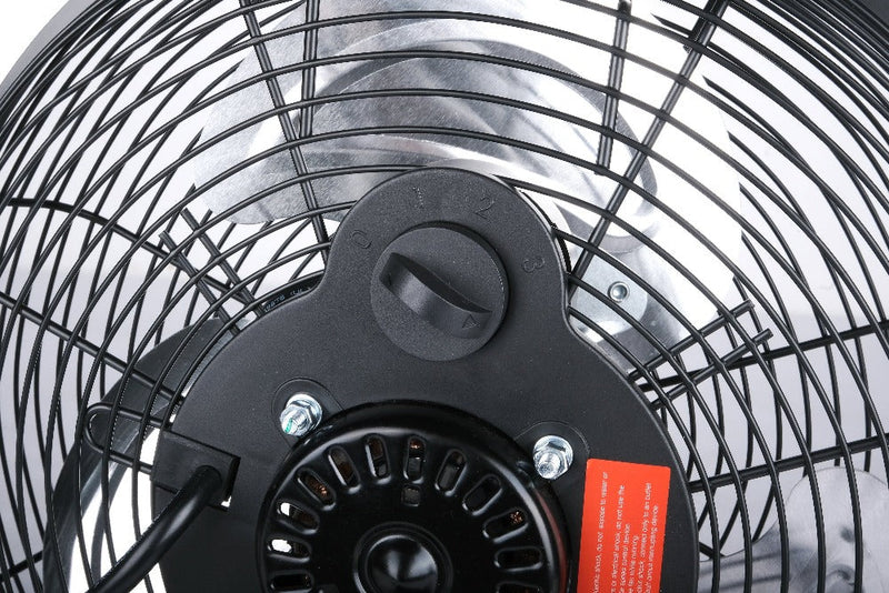 Tornado 12" High Velocity Metal Wall Fan - 1650 CFM - ETL