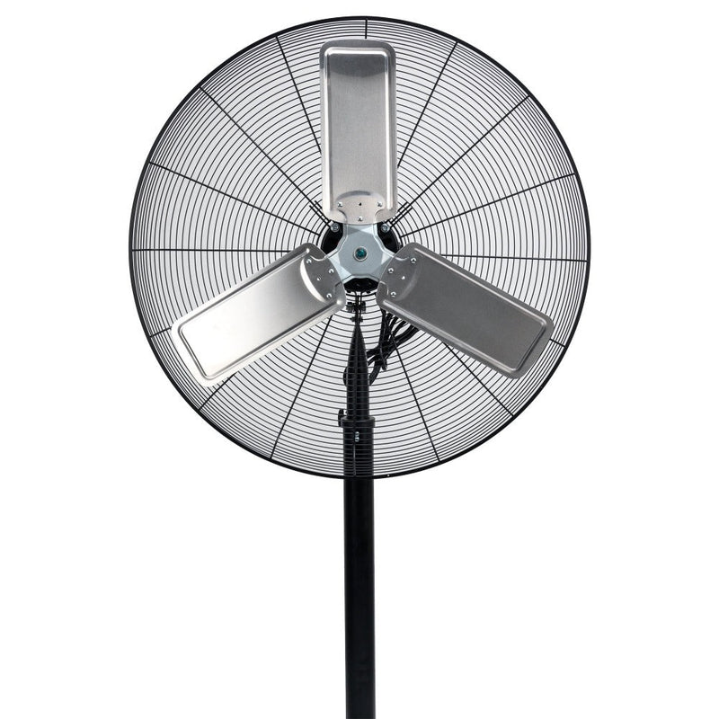 Tornado 30" High Velocity Metal Stationary Non-Oscillating Pedestal Fan - 8850 CFM - UL