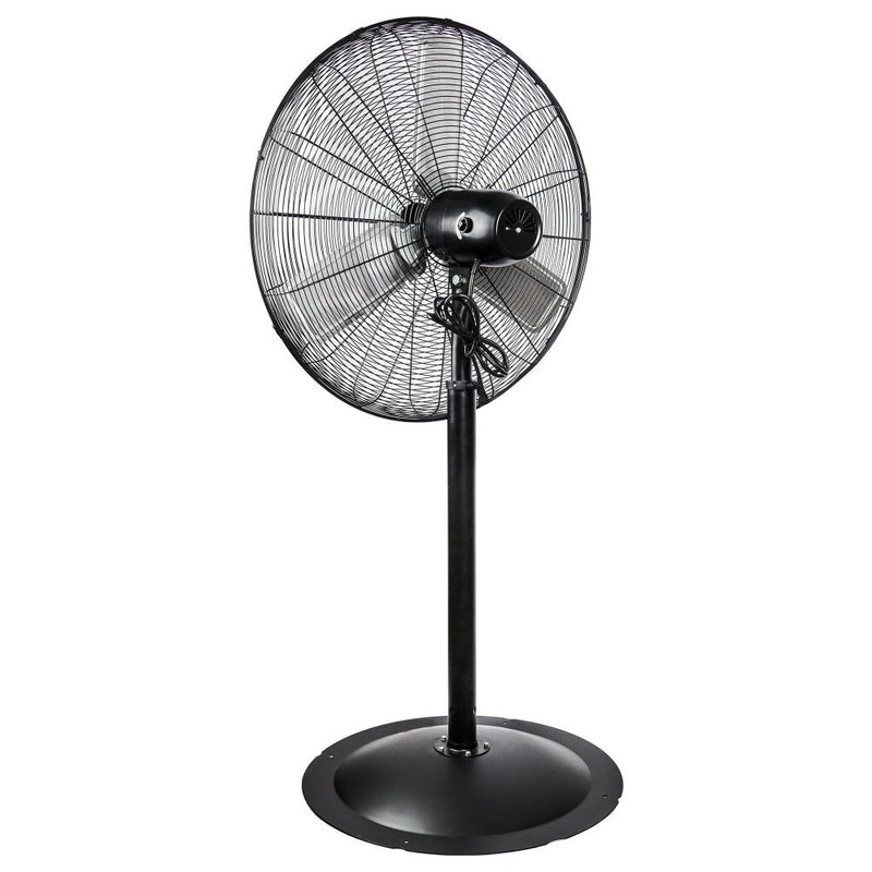 Tornado 30" High Velocity Metal Stationary Non-Oscillating Pedestal Fan - 8850 CFM - UL