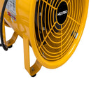 Hexago – 8 Inch Portable Ventilation Blower Fan - Commercial, Residential, Industrial Use - 2 Speed - 565 CFM - 1/4 HP - 6.6 FT Cord - ETL Safety Listed