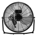 Tornado 20'' High Velocity Metal Floor Fan, 120°Tilt, 6.0 FT Cord, 3-Speed - 4750 CFM - UL