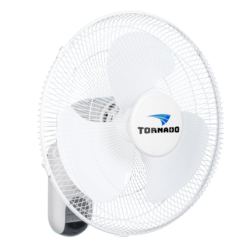 Tornado 16" Digital Remote Oscillating Wall Fan - 2650 CFM - 2 Pack - UL