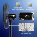 Tornado 24" High Velocity Metal Oscillating Pedestal Fan - 7600 CFM - UL