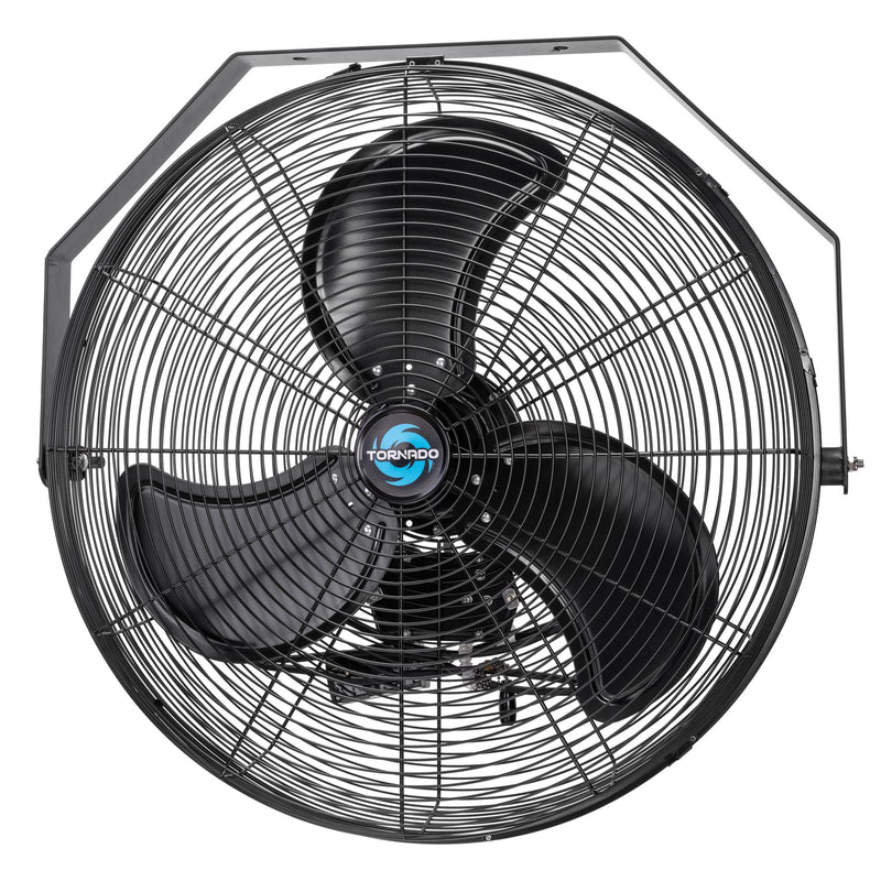 Tornado 24" Outdoor Rated IPX4 Water Resistant High Velocity Metal Wall Fan - 7700 CFM - UL