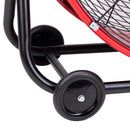 Tornado 24" High Velocity Metal Portable Tilt Blower Drum Fan - Red Wide Version - 8800 CFM - UL