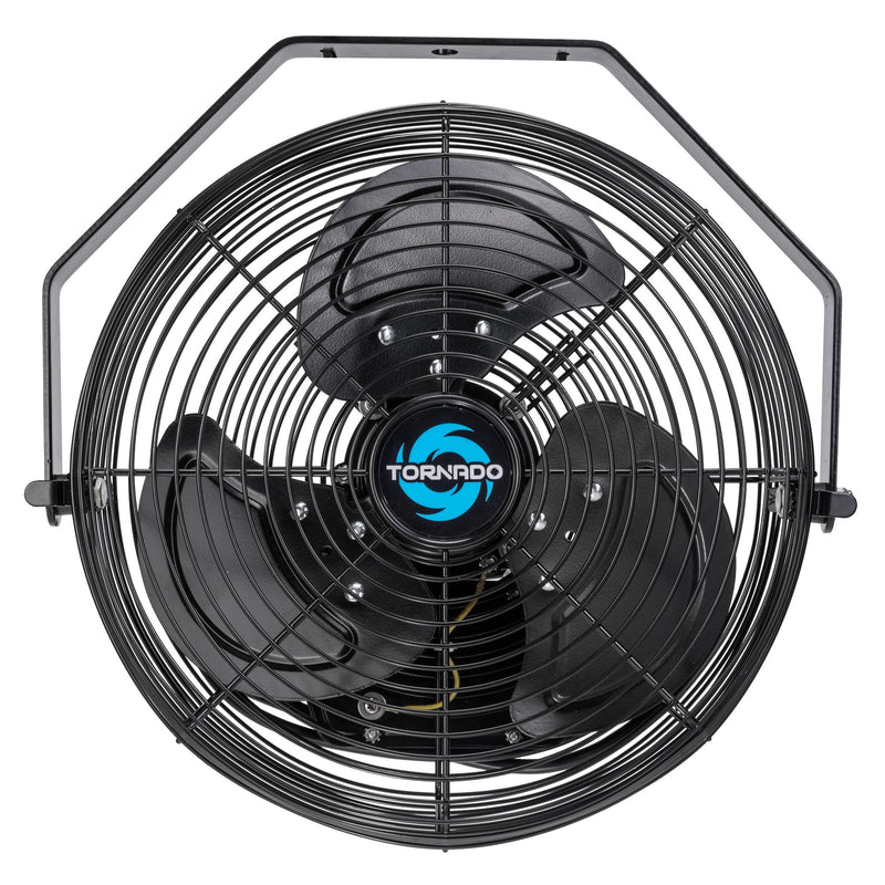 Tornado 12" Outdoor Rated IPX4 Water Resistant High Velocity Metal Wall Fan