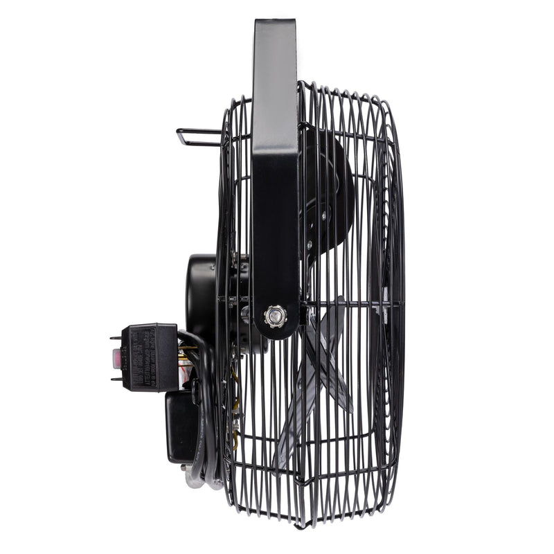 Tornado 12" Outdoor Rated IPX4 Water Resistant High Velocity Metal Wall Fan - 1650 CFM - ETL